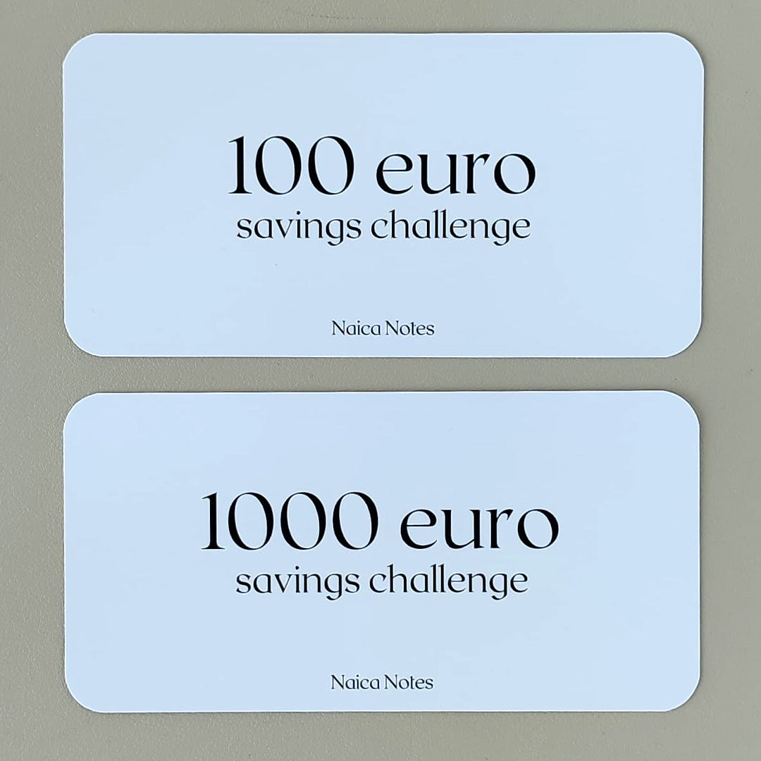 Savings Challenge: 100 -en 1000 euro