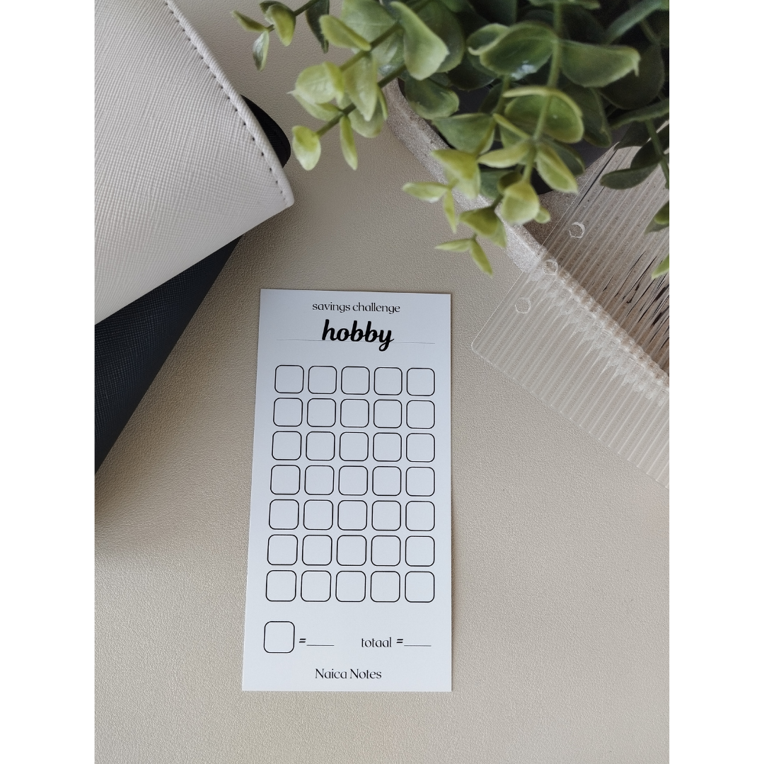 Savings Challenge: Hobby