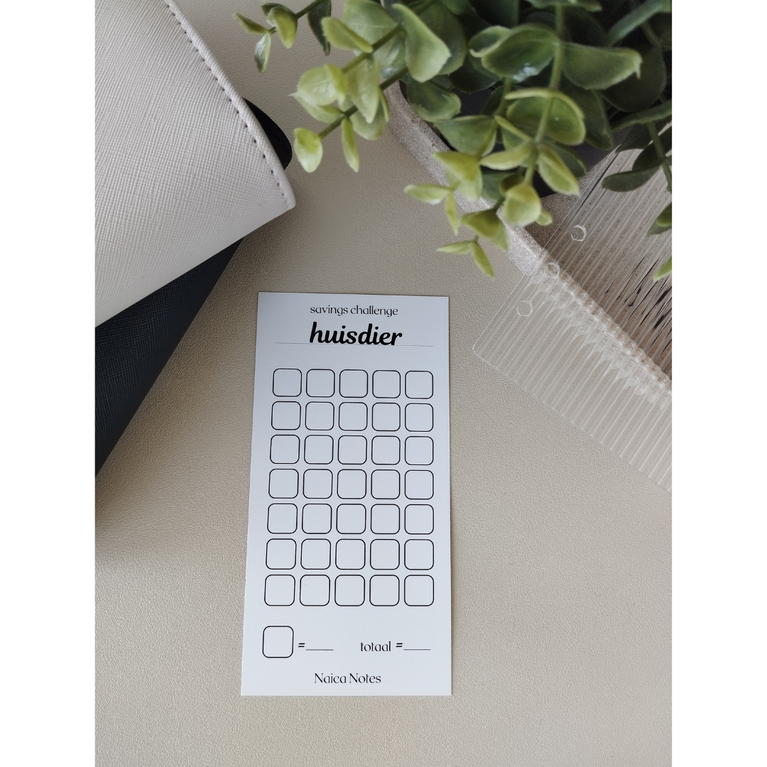 Savings Challenge: Huisdieren