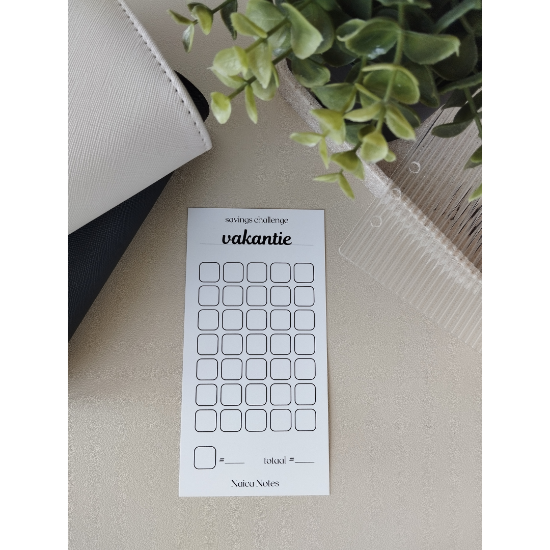 Savings Challenge: Vakantie