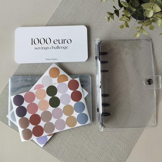 Starterspakket savings challenge met nola budget binder en stickers