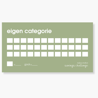 Savings Challenge: Gepersonaliseerd