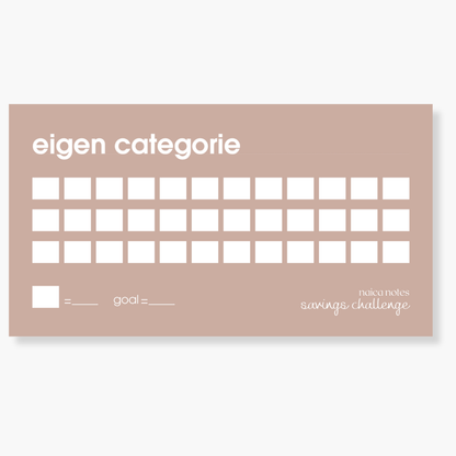 Savings Challenge: Gepersonaliseerd