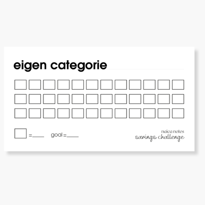 Savings Challenge: Gepersonaliseerd