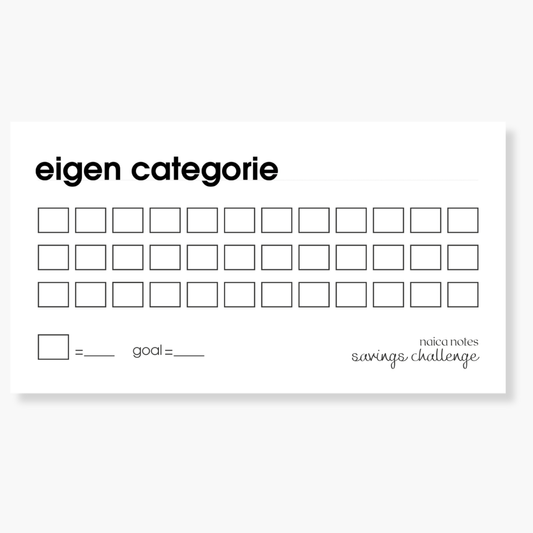 Savings Challenge: Gepersonaliseerd