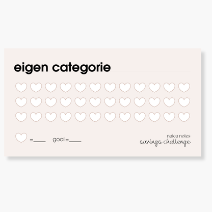 Savings Challenge: Gepersonaliseerd