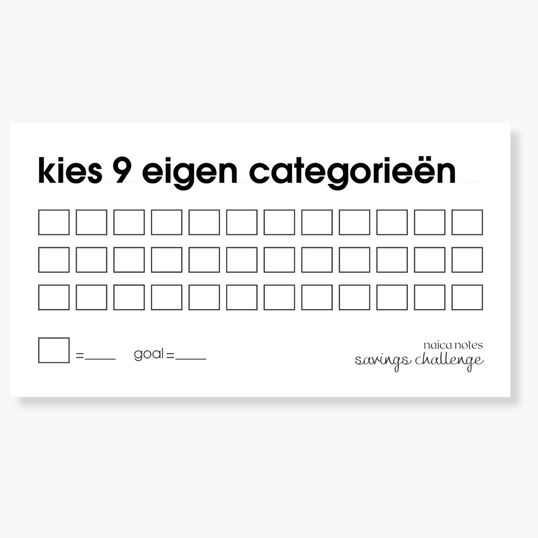 Savings Challenge Bundel