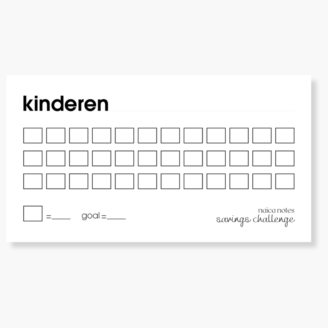 Savings Challenge: Kinderen