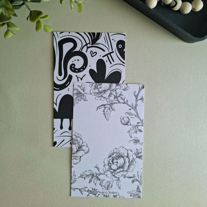 Linnen dashboards Playful Abstract en Romantic Floral samen, contrast tussen speels en verfijnd ontwerp