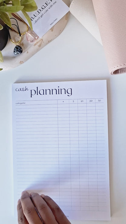 Cash Planning Notepad