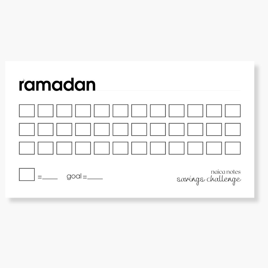 Savings Challenge: Ramadan