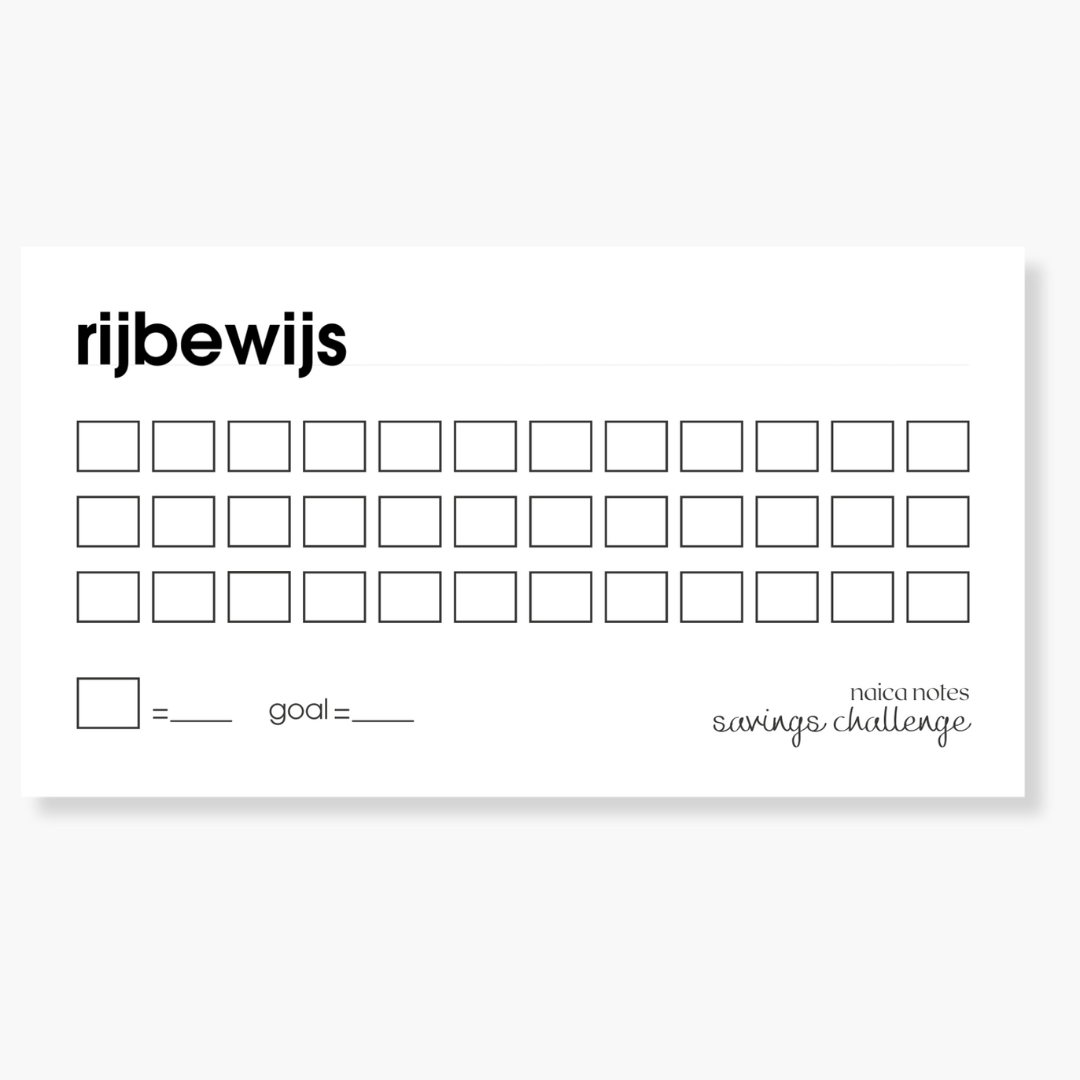 Savings Challenge: Rijbewijs