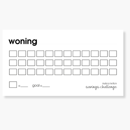 Savings Challenge: Woning